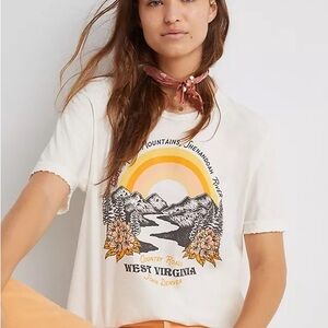 Anthropologie "Midnight Rider Blue Ridge Mountains Graphic Tee"